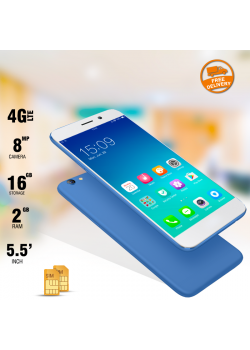 Invens D6 Smartphone, 4G / LTE, Dual Sim, Dual Camera, Blue